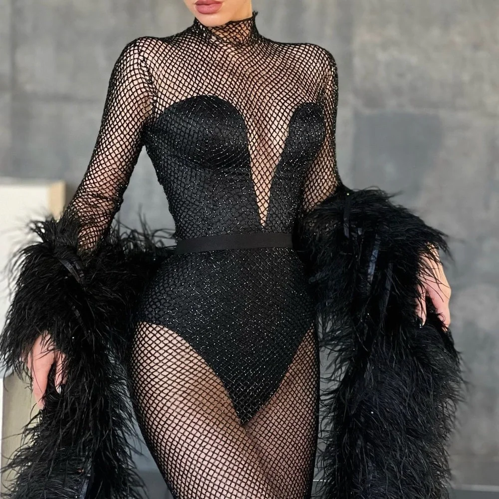 CUSTOM BLACK GOWN - Picture 4 of 6